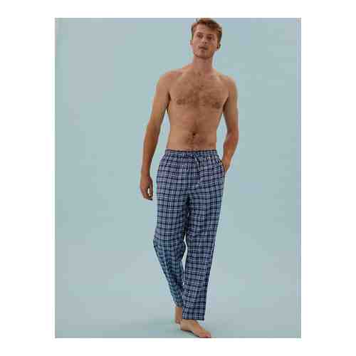Пижамные брюки из чистого хлопка с начесом (2 шт) арт. T077594